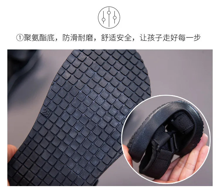 2021 Summer Boys Sandals Casual Children Kids Shoes Rubber School  Breathable Open ToeBoy Beach Sandal