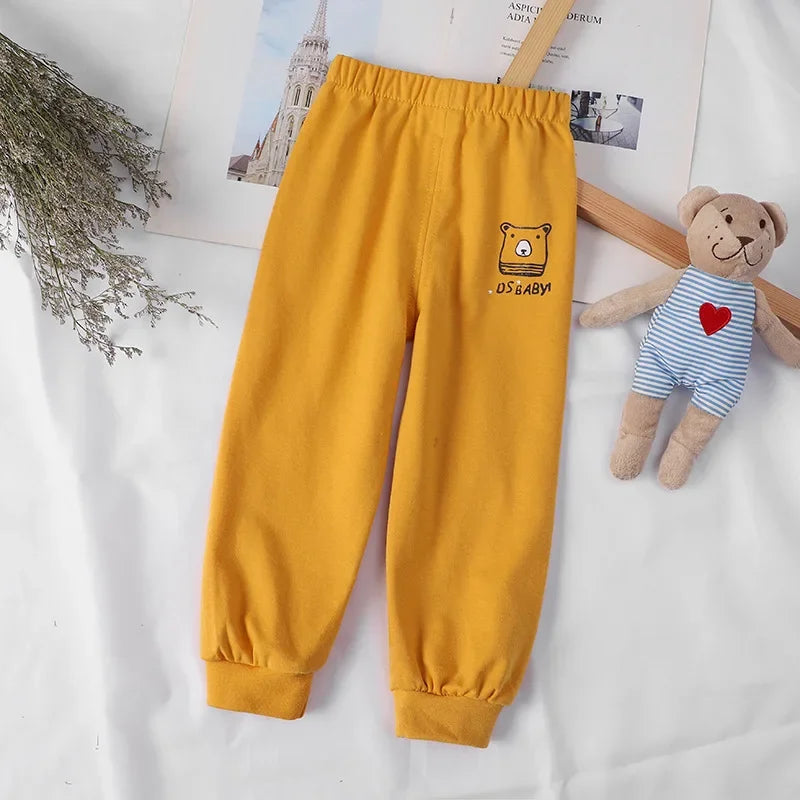 Cotton Children Pants 1 2 3 4 5 Years Baby Boys Girls Leisure Sport Pants Kids Trousers Toddler Sweatpants Dropshipping