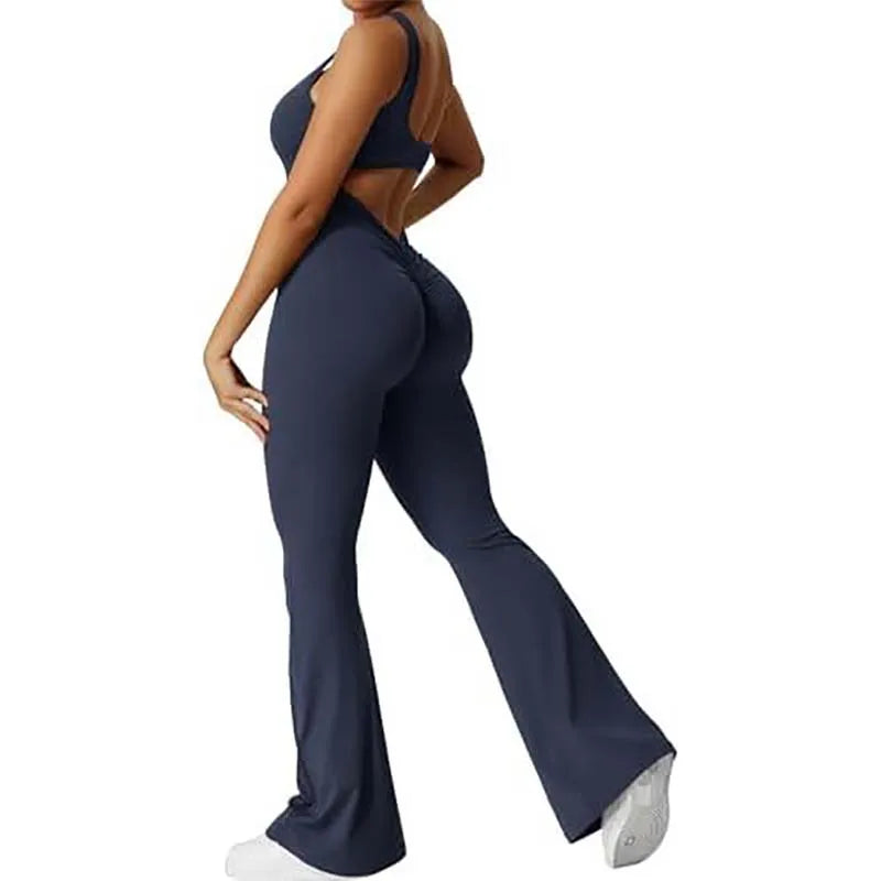 Fashion Jumpsuits Slim Fitness Comforts Sleeveless Solid Bodycon Rompers Women Casual Yoga Running Sports Shapewear Bodysuit