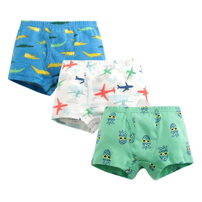 3pcs/set Baby Boys Underwear High quality 100% cotton Panties Kids Short Briefs Children Underpants 2-12Y