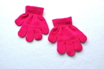 1-3years Children Winter Warm Gloves Baby Girls Baby Boys Toddler Knitted Acrylic Gloves KF198