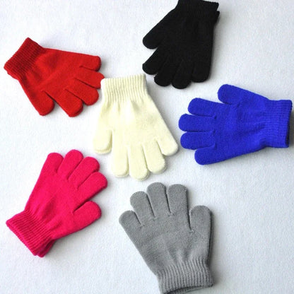 For 6-10 Years Old Kids Boys Girls Winter Cold and Warm Gloves Children Gloves