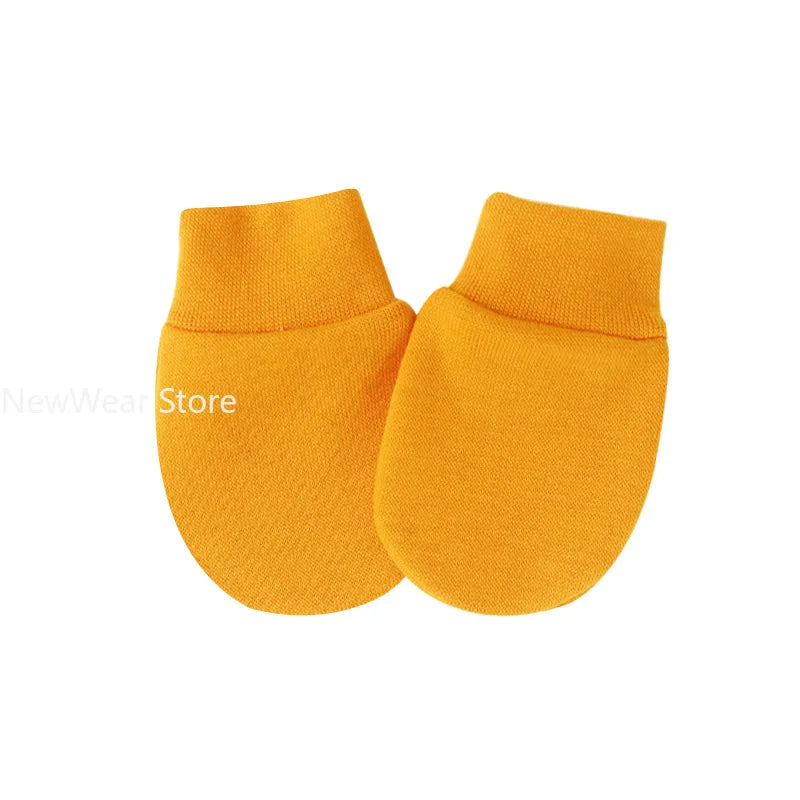 2PCS Baby Anti Scratching Soft Cotton Gloves Newborn Protection Face Scratch Anti-Grab Mittens Kids Infant Handguard Supplies