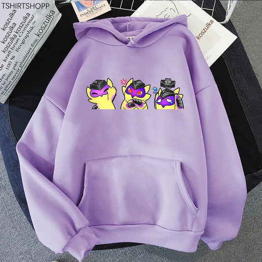 Anime Valorant Wingman Gekko Pet Hoodie Women Harajuku Kawaii Funny Hoodies Unisex Cool Men Graphic Pullover Sweatshirt Vintage