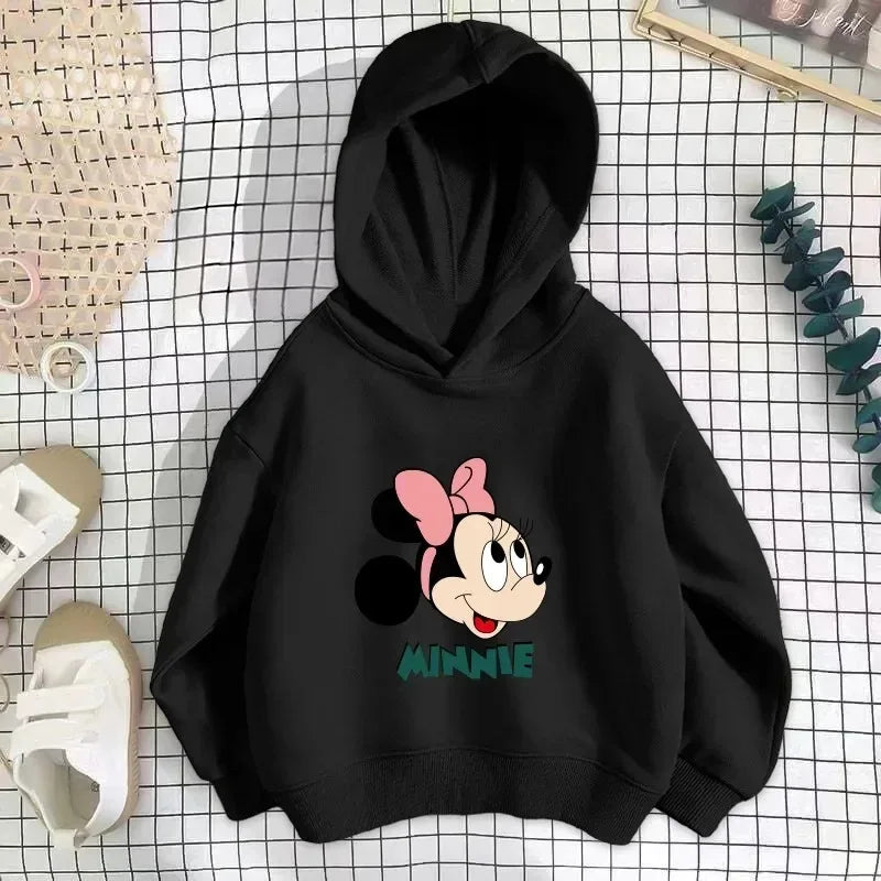 Boys cartoon cute kids hoodie jumper 2024 Spring and Autumn girls casual sports children's clothing Mickey Mouse sweatshirt