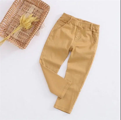 2022 new spring autumn Linen Korean version boys pants girls harem pants Kids clothes baby toddler joggers children's clothing