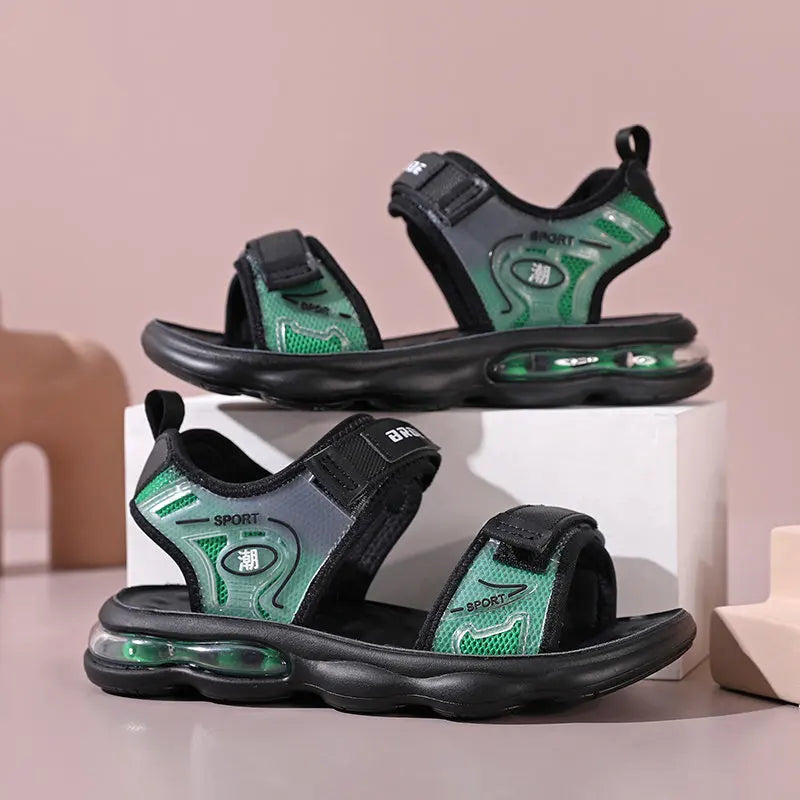 Boys sandals 2024 new style comfortable summer in the children's soft-soled anti-slip air cushion deodorization can be wet child