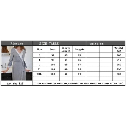 2024 Europe and The United States Hot Selling Fashion Lace Patchwork Seven-quarter Sleeve Maternity Dress Gown Pregnant Pajamas