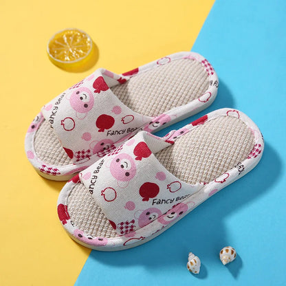 Kids Home Slippers Indoor Floor Soft Children Summer Slipper Lightweight Boy Girl Bedroom Shoes Open Toe Flip Flops