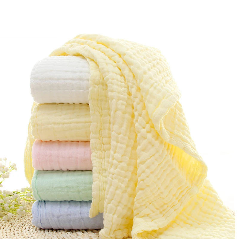 Cotton Bath Towel 6-layer Gauze Super Soft Absorbent Face Towel Washcloth Squares Hand Wipe Bathing Feeding Kids Handkerchief