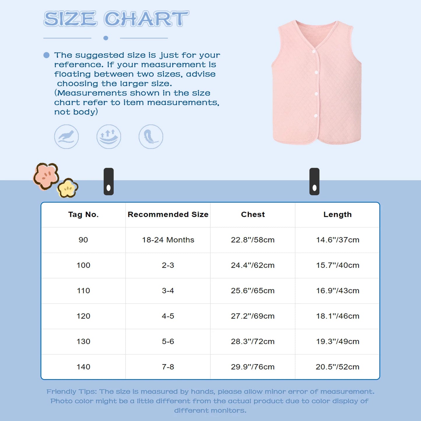 Toddler Baby Boy Girls Solid Color V-neck Sleeveless Press Buttoned Warm Vest Jacket Spring Winter Children Waistcoat Daily Wear