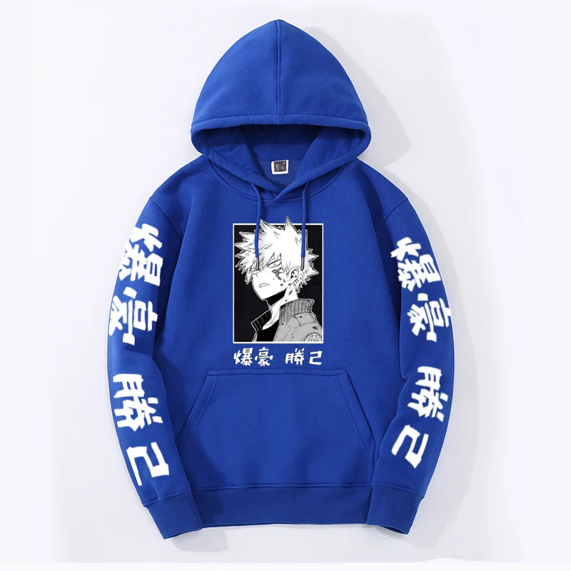 My Hero Academia Katsuki Bakugo Hoodies Sweatshirt Unisex Clothes Men Women Moleton Men Women Sweetshirts Sudadera harajuku