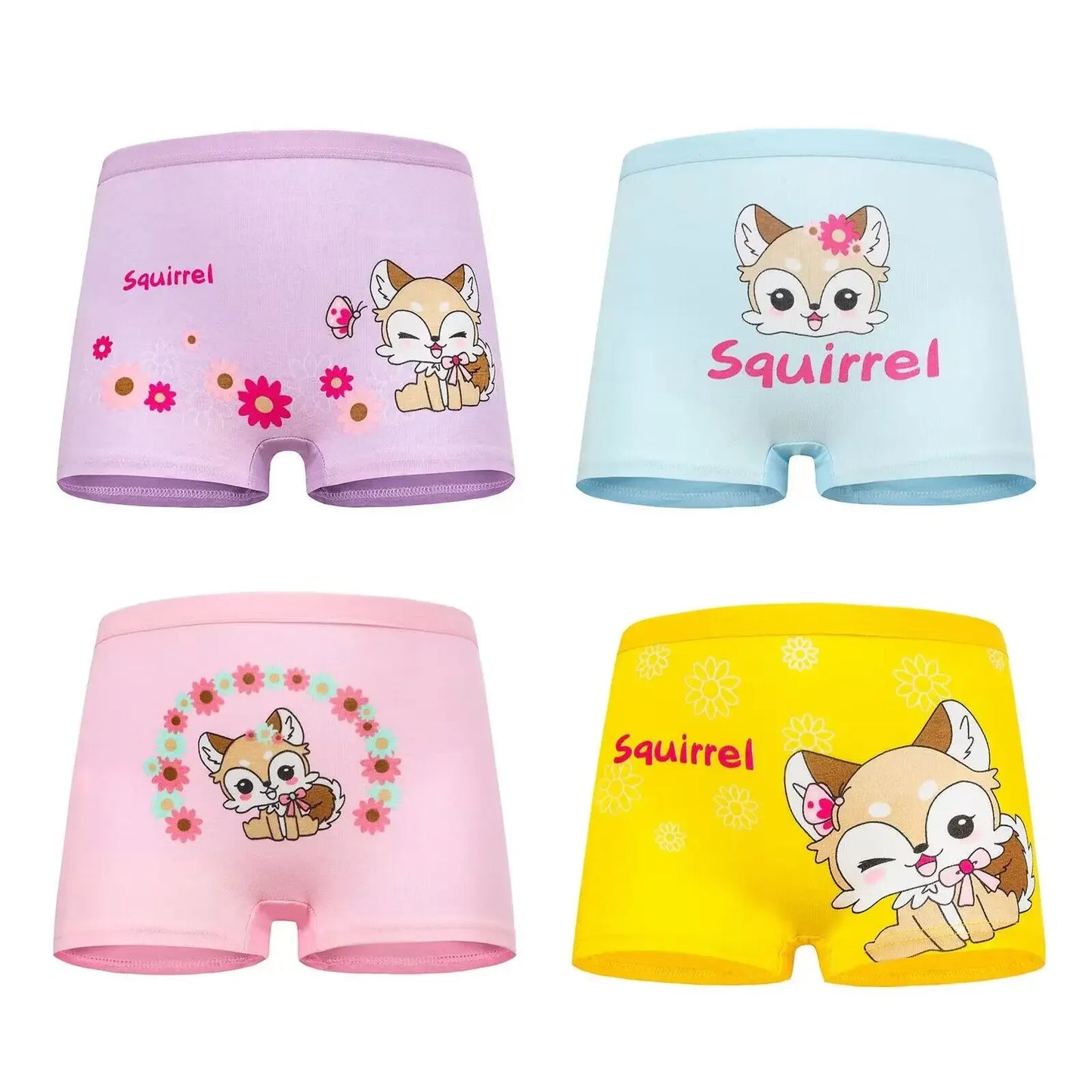 10PC Baby Girls Panties Cotton Soft Cartoon Child Underwear for Girls Kids Boxer Panties Breathable Teen Children's Briefs