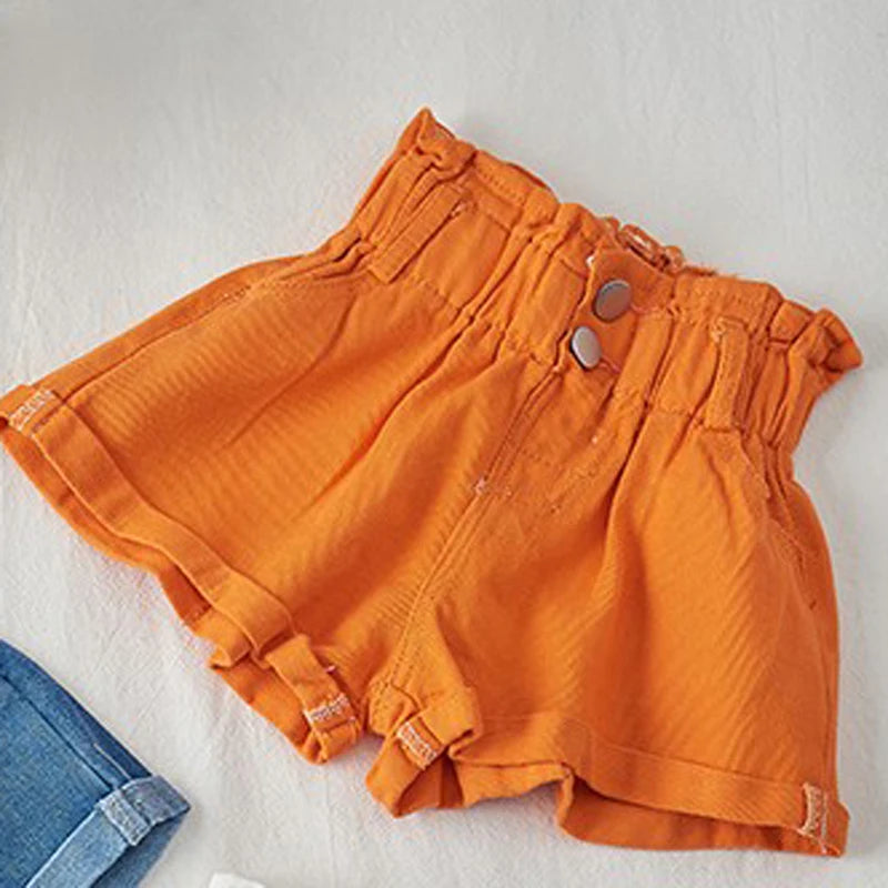 2023 New Girls' Summer Fashion Denim Shorts For Girls Children Clothing Korean Fashion Versatile Jeans With Pockets 2-8 Years