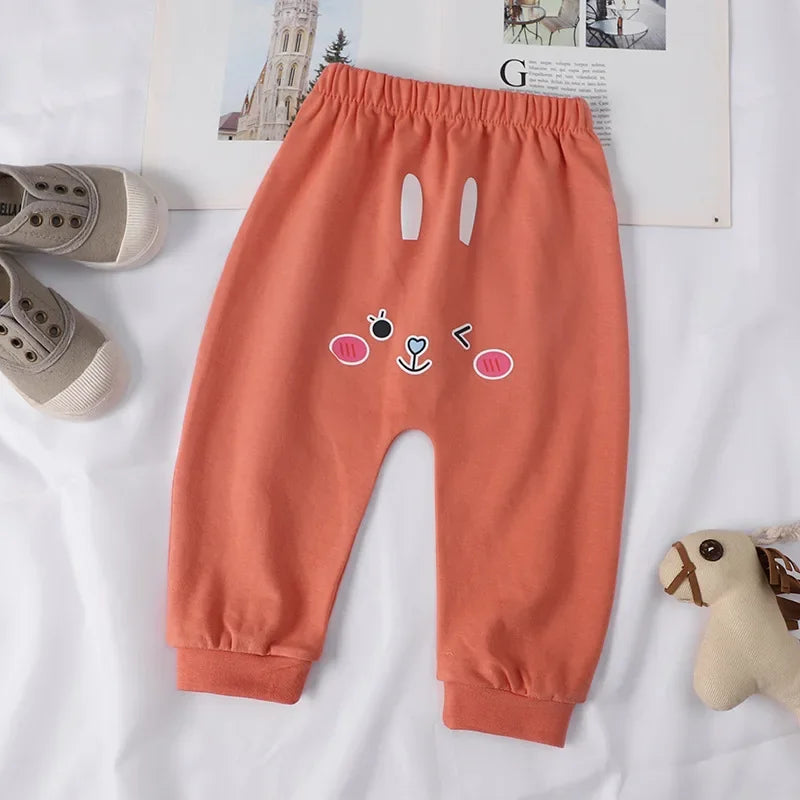 1 Year 2 Year Cotton Baby Pants Spring Autumn Leisure Harem Trousers Baby Boys Little Girls Big PP Pant  Toddler Clothes