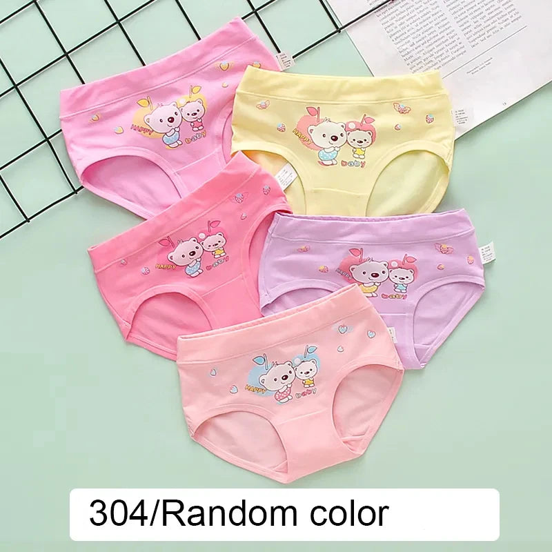 Girls' Underwear Kids Panties Shorts Cartoon Cat Pattern 1pc for Girls 4-12  Toddler Boxer Briefs Youth Cotton Briefs