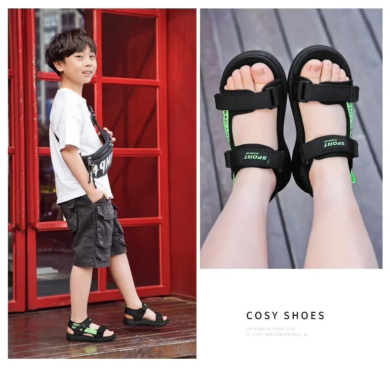 Boy Girls Outdoor Beach Shoes Kids Non-Slip Footwear Sandals Hot Sale Summer Children Sandals Fashion Sneakers