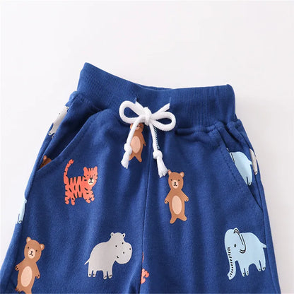 Zeebread Summer Animals Boys Girls Shorts Drawstring Cartoon Toddler Trousers Short Pants Baby Clothes Hot Selling Kids Pant