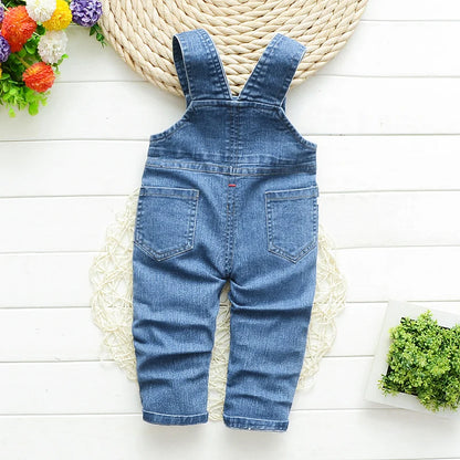 IENENS Boy Girl Overalls Toddler Clothes Child Jumpsuit Infant Denim Dungarees 1 2 3 4 Years Spring Autumn Baby Soft Jeans