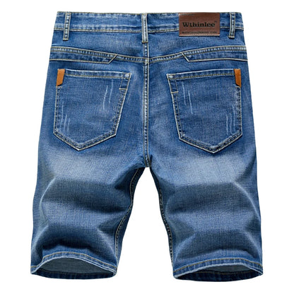 6 Model Classic Style Men's Slim Denim shorts Summer New Business Fashion Thin Stretch Short Casual Pants Male