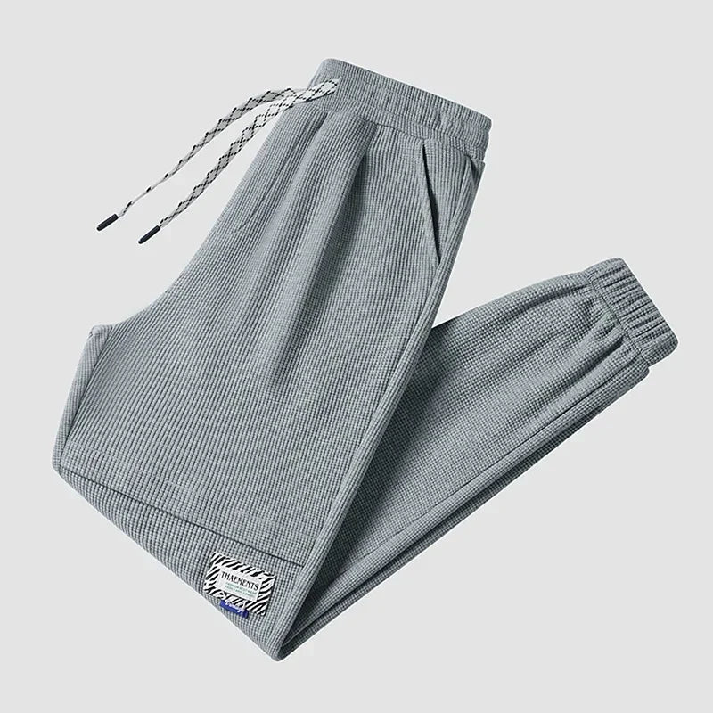 2024 New in Big Size Men's Winter Pant Stretch Fleece Warm Sweatpants Men Sport Jogger Waffle Trouser Large Plus 9XL 10XL Autumn