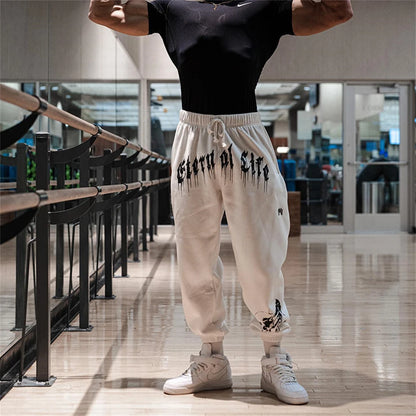 Autumn Spring New Brand Mens Gym Joggers Cotton Pants Streetwear Sweatpants Sport Leggings Trousers Fitness Bodybuilding Bottoms