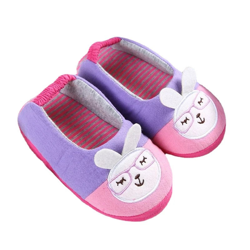 Fashion Spring Autumn Animal Kids Living House Shoes Children Boys Girls Cotton Slipper Comfortable Indoor Floor Shoes