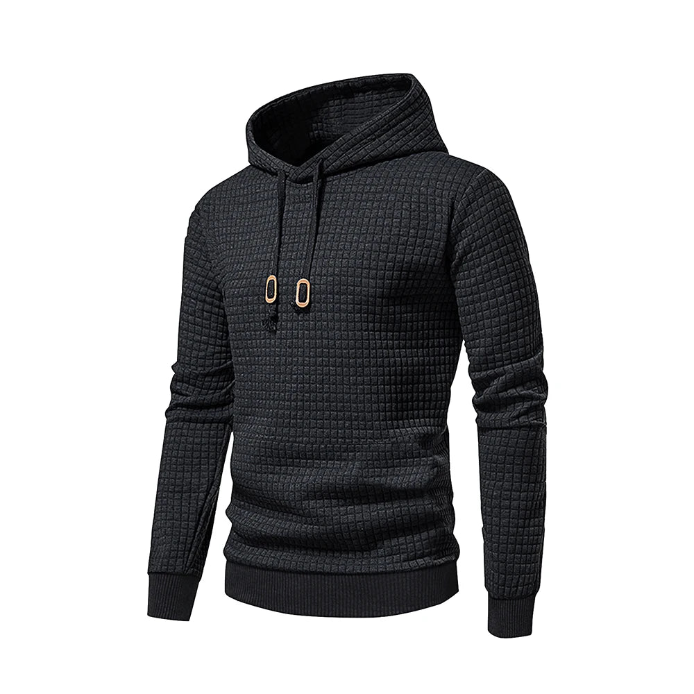 New men's hooded pullover fall casual Slim long-sleeved warm men's sweater knit sweater loose tops outdoor sports men's clothing