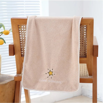 Soft Cotton Baby Towels Cartoon Children Bath Towel Newborns Handkerchief Bathing Face Washcloth Shower Towel for Kids 35x75cm