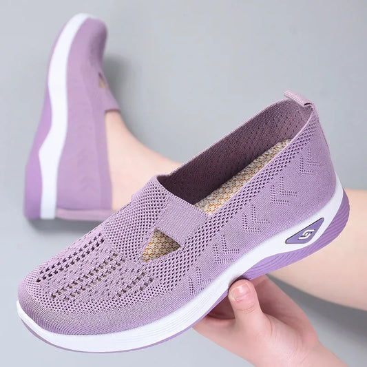 2023 Summer New Comfort Casual Women's Shoes Fashion Soft Sole Breathable Hollow Out Flat Shoes for Women Zapatos De Mujer