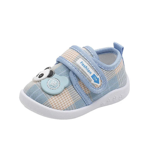 Baby Boy Shoes With Sound 2024 Fall Toddler Girl Cute Cartoon Walking Shoe Soft Bottom Low-top Sneakers Casual and Comfortable