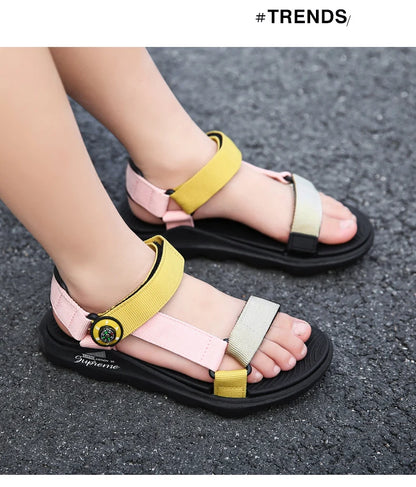 Hot Sale Summer Children Sandals Fashion Sneakers Boy Girls Outdoor Beach Shoes Kids Non-Slip Footwear Sandals