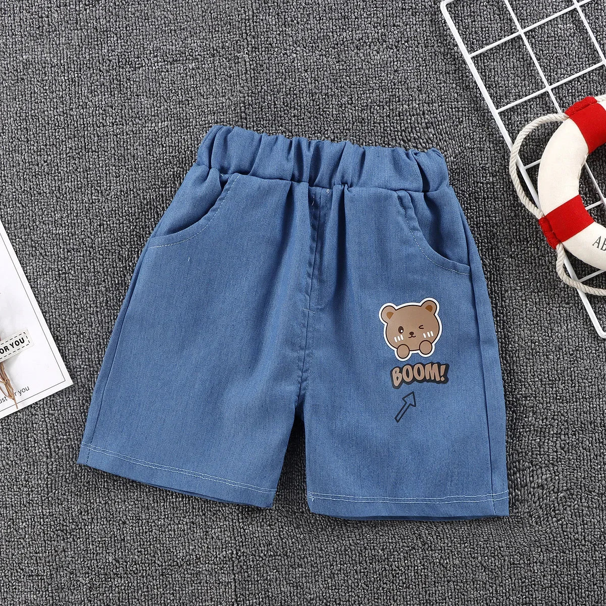 Boys Shorts 2024 Summer Fashion Jogger for Kids Denim Toddler Pants Soft Shorts for Girls 1-6years Children Outfits Clothing