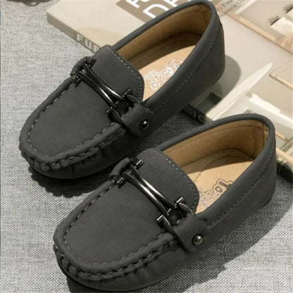 Autumn Kids Shoes Children Fashion Flats Baby Girls Grey Brand Shoes Boys Soft Casual Shoes Toddler Loafers Slip on Moccasin