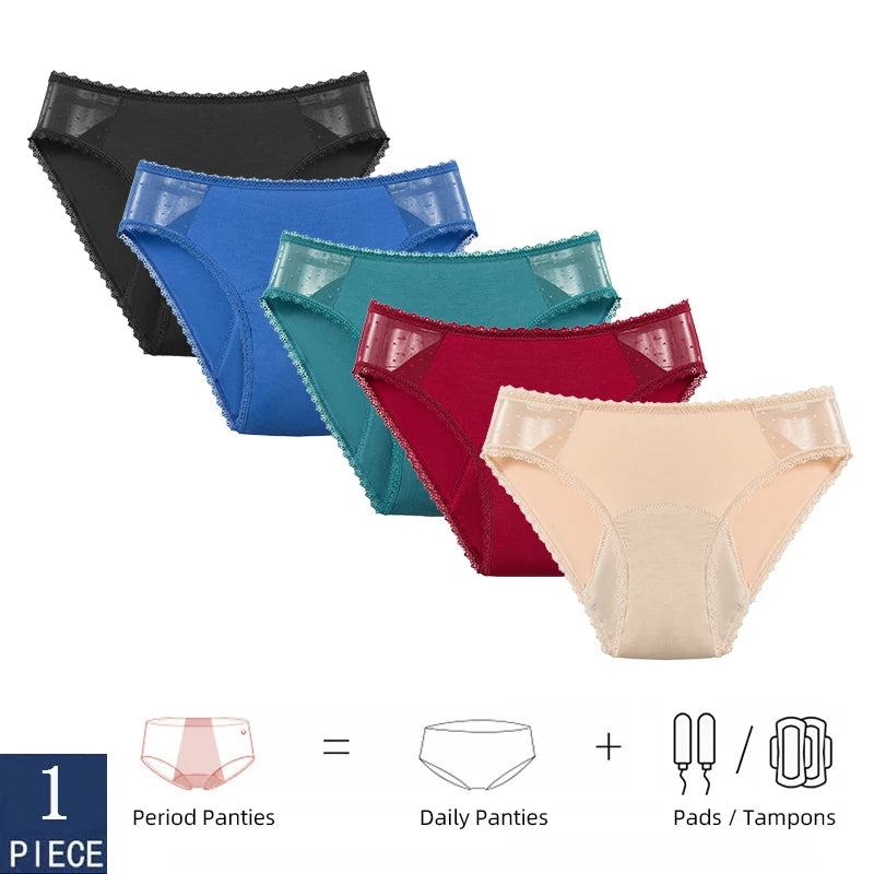 Dropship 4 Layers Leak-proof Menstrual Panties For Women Physiological Period Underwear Antibacterial Briefs Breathable Pants