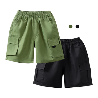 Boys Summer Casual Fashion Cargo Pants Comfortable Breathable Loose Sports Teen Shorts Spring Summer Children Casual Short Pants