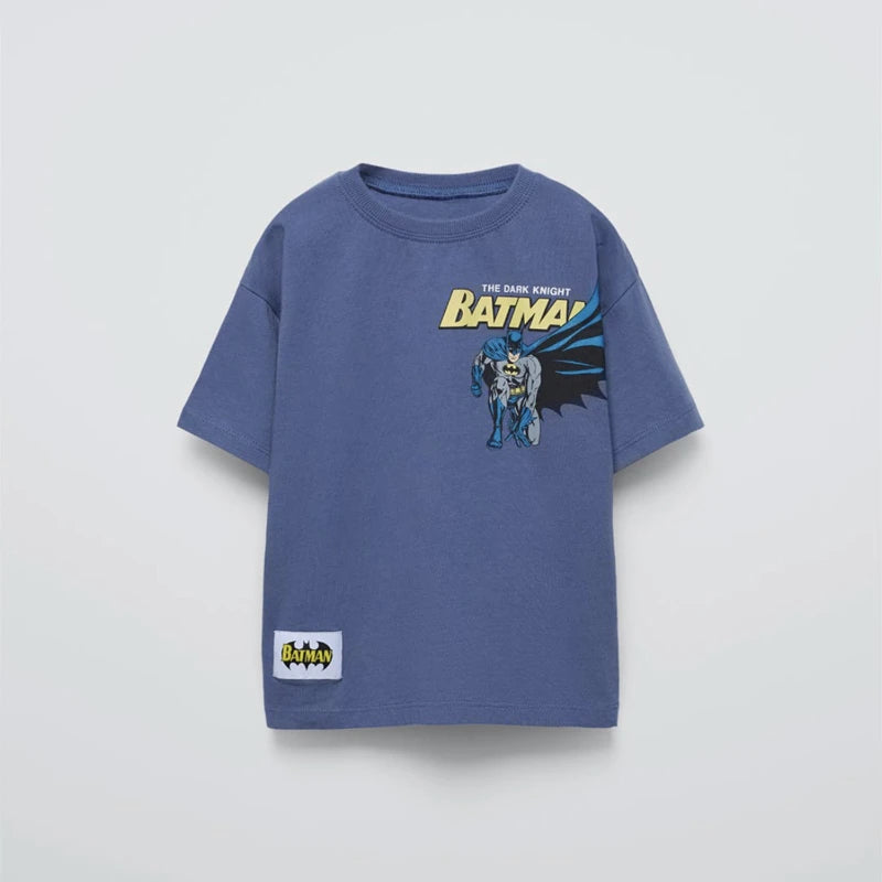 Boutique Children's Clothes 2025 Summer T-shirt Boys Short Sleeve Tees Printed Cartoon Loose Casual O-neck T Shirts Tops 1-7 Age