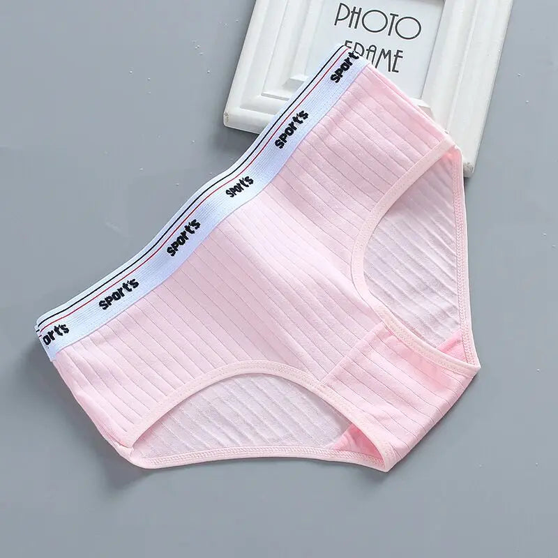 1/3PC Girls Underwear Triangle Cotton Letters Solid Color 13 Years Old Children's Pants Summer Girls Underwear