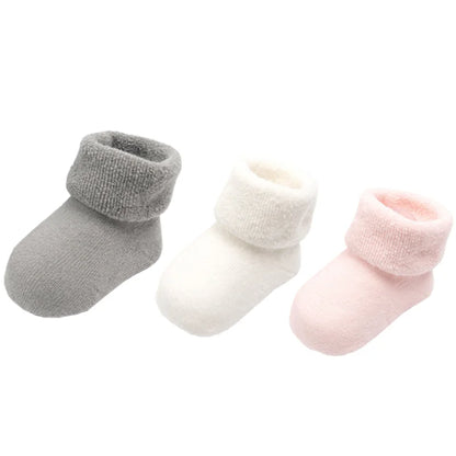 3Pair/lot New baby socks thick warm autumn winter boys girls baby socks