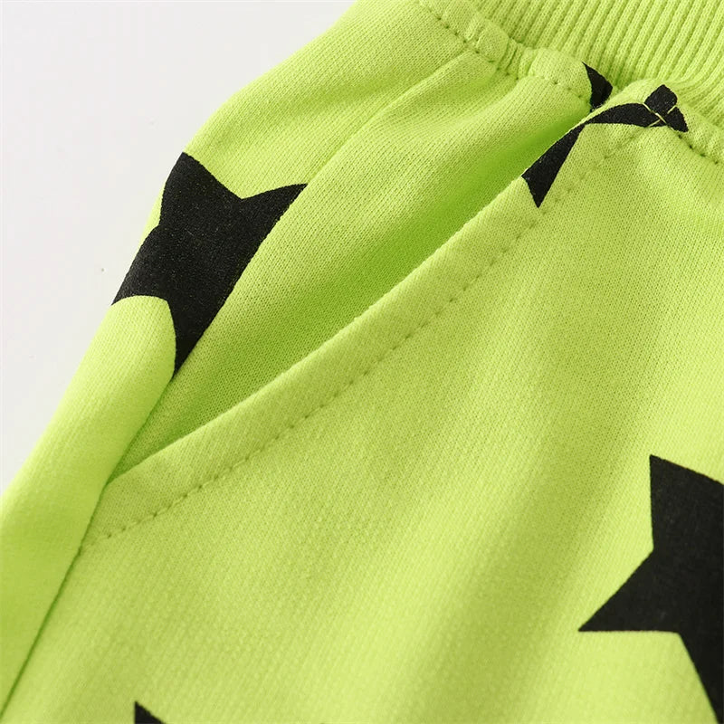 Zeebread Summer Boys Girls Shorts Drawstring Stars Print Toddler Trousers Short Pants Baby Clothes Hot Selling Kids Pant