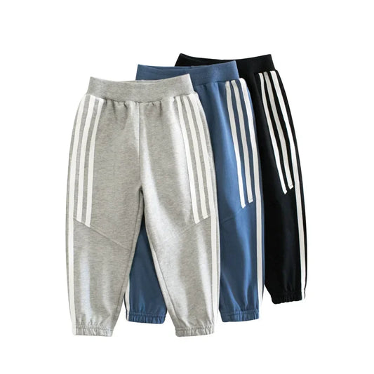 Brand Children's Wear Kids Long Pants 2024 New Autumn Boys Girls Sports Pants Casual Side Stripe Trousers for Boy Sweatpant