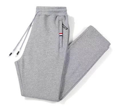 L-8XL Plus Size Casual Pants Men's Autumn Loose Straight Sports Handsome Joggers Large Size Elastic Waist Solid Color Sweatpants