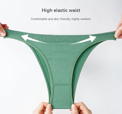 Seamless Women's Panties Lingerie Thongs High Waisted Hot Sexy G-String Tong Comfortable Female Cotton Crotch Briefs Underwear