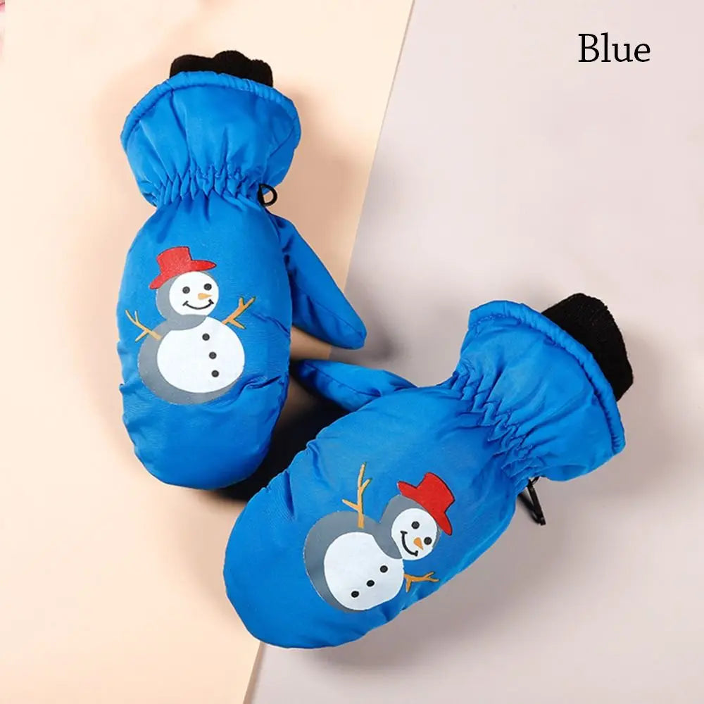 Baby Kids Gloves Winter Warm Thick Windproof Cartoon Rabbit Full Finger Mittens For Children Toddler Boys Girls 0-5 Years