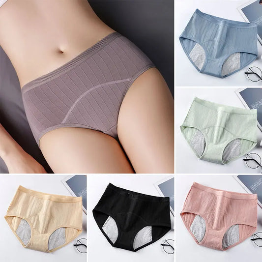 Leak Proof Menstrual Panties For Menstruation Cotton Physiological Pants Women Underwear Period Briefs Female High Waist Briefs