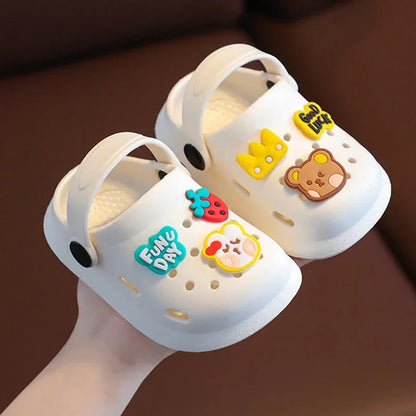 Flip Flops for Children Toddler Slippers Kids Summer Beach Shoes Girls Cartoon Home Slippers Boy Infant Sandals Slides Baby 1-8Y