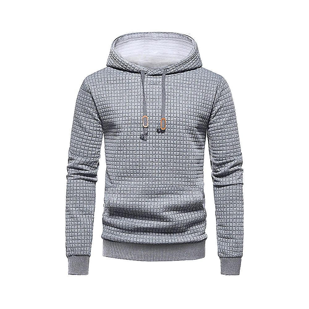 New men's hooded pullover fall casual Slim long-sleeved warm men's sweater knit sweater loose tops outdoor sports men's clothing