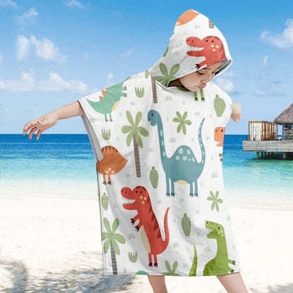 Toddlers Hooded Beach Towel Coverup Cape Kids Cotton Soft QuickDrys Absorbent Use for Swim Pool Bath Poncho Towel Gift