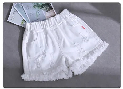 Girls Denim Shorts Teenagers Summer Lace Short Pants Kids Beach Clothes Children's Shorts For Teenage Girls