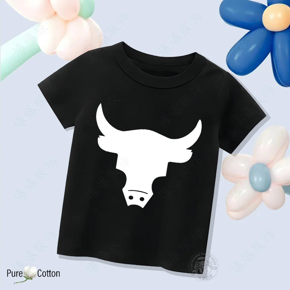 Kid Short sleeved Pure Cotton Printing Comfortable Multi color Casual Tops Tees Children's Clothing T-shirt for Boys and Girls